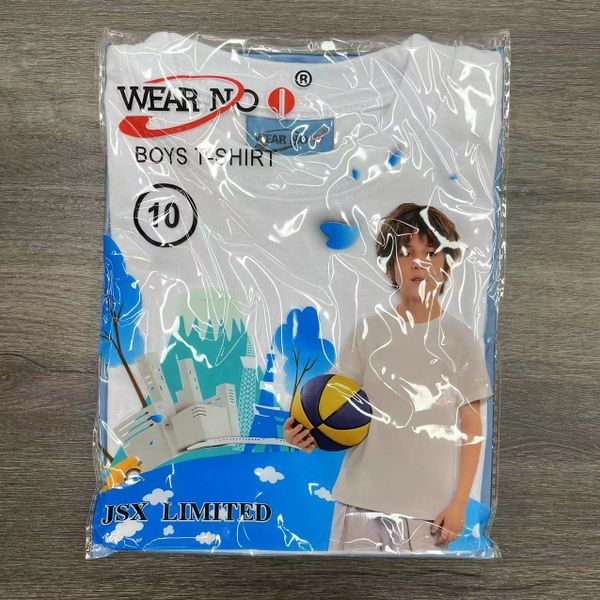 Wholesale factory casual kid's tee hot sale fashion plain t-shirt 240g#short sleeve boys and girls sport shirt white t-shirt