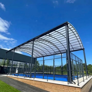Big discount Slap Shot padel tennis floating plate padel suspended tennis court with electric tent mobile panoramic padel court