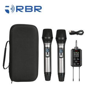 New design D15E UHF Wireless Handheld Karaoke Microphone with Echo plug and play