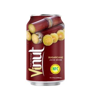 Wholesale 330ml Canned Drink 100% Sugarcane Fruit Juice Low Fat Free Sample Private Label OEM Manufacture Beverage From Vietnam