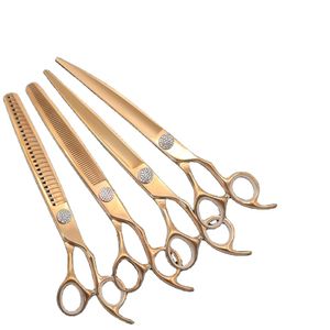Wholesale dog supplies luxury professional Japan 440C pet scissors for dog grooming