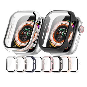 Tschick Tempered Glass+Cover For Apple Watch 10 42mm 46mm Matte Hard PC bumper Screen Protector Case iWatch series 10 42/46