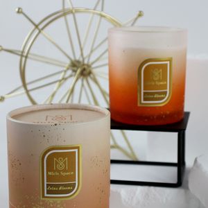 Glass Cardigan a Orange Soy Wax for Candle Making Stick Candles Custom Fragrance Customized Size Customized Packing Candle Bars