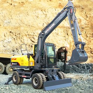 construction equipment wheel digger excavator CE 8 Ton excavator With high quality