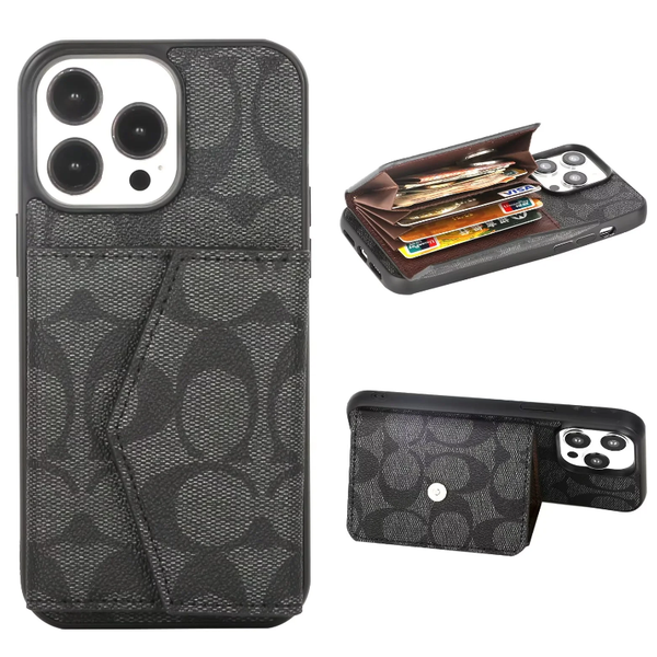 Wallet phone case  for iphone16 15  14 pro max  Luxury designer style  Card slot phone cover  for 15plus 13promax 12 phone bags