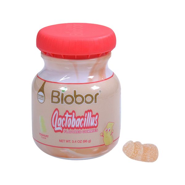 Biobor Gummy Bottle Shape Manufacturers Wholesale Lactobacillus Yogurt Flavor Soft Sweet Gummy