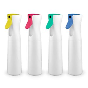 SOMEWANG Custom 300ml Plastic Bottle with Continuous Spray Pump PET Wholesale Empty Cosmetics Packaging Containers