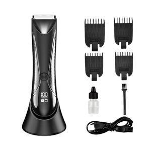Intelligent digital full body hair removal waterproof men's electric hair removal device private body hair clipper