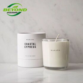 Biodegradable Recycled Round Cylinder Circle  Cardboard Paper  Tubes Kraft Gift Box Packaging For Candle