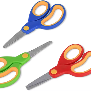 Safe  student scissors Children's scissors DIY art stationery toddler paper-cutting scissors