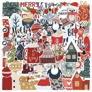 Christmas Waterproof Custom Printing PVC label Vinyl Stickers Die Cut Label Logo Stickers Adhesive
