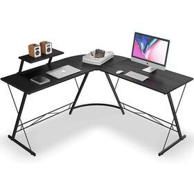 Customized  Modern L Shaped Gaming Desk Corner gaming and PC Home Office Desk