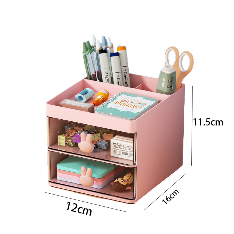 Yiwu Mubang Daily Necessities Factory Makeup Cosmetic Organizer Skincare Sundry Desktop Storage Box Drawers Plastic Jewelry Box PS Modern Rectangle Plastic Tray Bins