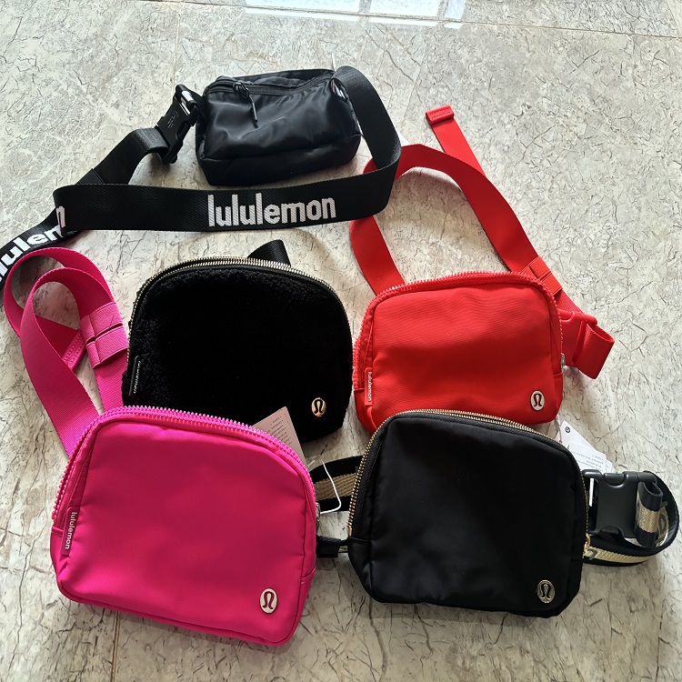 Shanghai Geely Co., Ltd. Outdoor Running 1L Lulu Waistpack Multifunctional Storage Mobile Phone Bag Men Women Fitness lulu leomon Everywhere Belt Bag