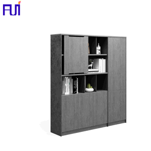 Office furniture supplier modern design 2 wooden door steel file cabinet metal storage cabinet cupboard