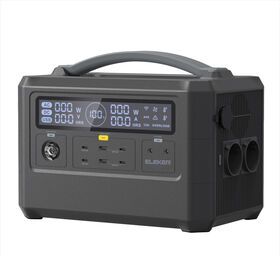 Eleker 600W 720Wh Portable Power Station Pure Sine Wave 1.8hours Fast Charge Portable Power Station Black