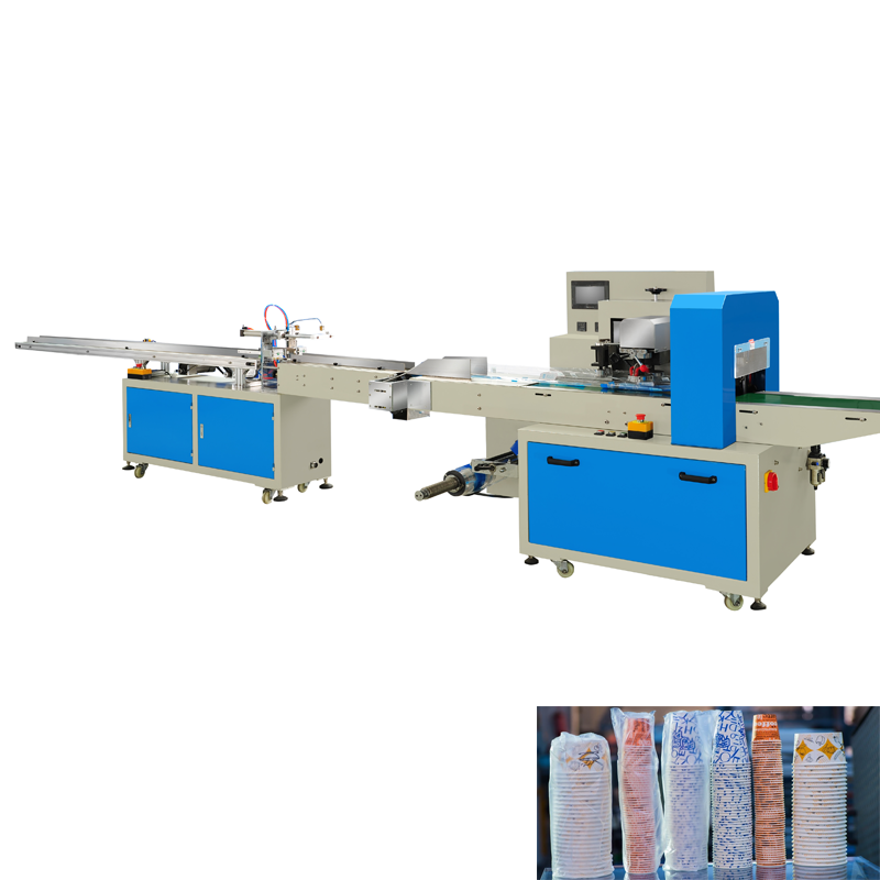 Highly Customizable Automatic Paper Cup Counting Packing Machine Coffee Milk Tea Beverages Restaurants Factories Plastic