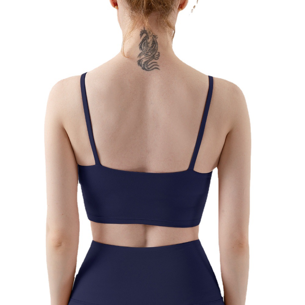 Shantou City Chaonan District Chendian Card Yisoft Underwear Factory Women's High Quality XS Sports Bra Manufacturers Wholesale Summer Fitness Tops Beauty Back Sling Shockproof Yoga Clothing