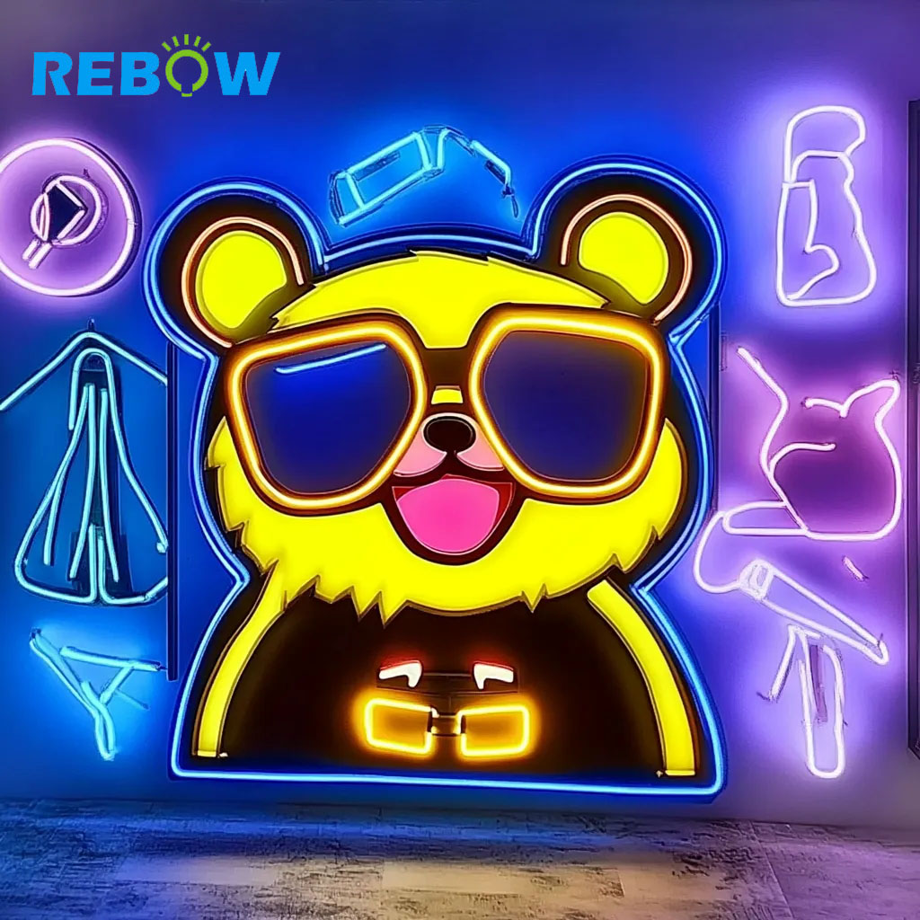Shenzhen Bokang Technology Co., Ltd. Custom Uv Printed Led Neon Sign Light Store Business Logo Signboard Uv
