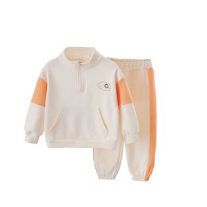 Children Sweater Casual Wear  Wholesale Kids Clothing Hoodie Jogger Pants 2Pcs Set