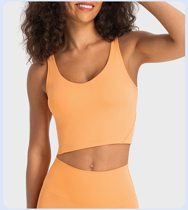 Breathable Summer Slim Sports Tank Workout Sports Gym Yoga Crop Yoga Top Female Fitness Yoga Vest