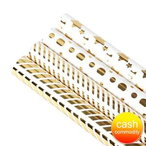 wholesale delicate gift  book gilding wrapping paper Fancy gold packaging Paper Printed Gift Tissue Paper DIY Children's origami