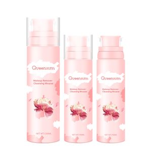 Factory Customized Pore Cleansing Makeup Remover Foaming Sakura Aerated Foaming Texture Cosmetics Dissolving Cleanser Mousse