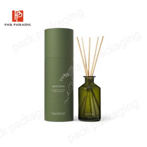 custom Cosmetic round cylinder perfume bottle paper packaging paper tubes for essential oil bottles