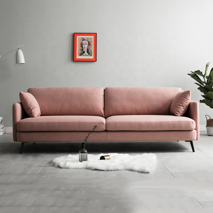 Custom simple modern home furniture fabric office apartment hotel sofa couch living room sofas