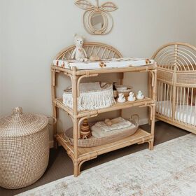 Handmade wholesales rattan baby changing table from Vietnam