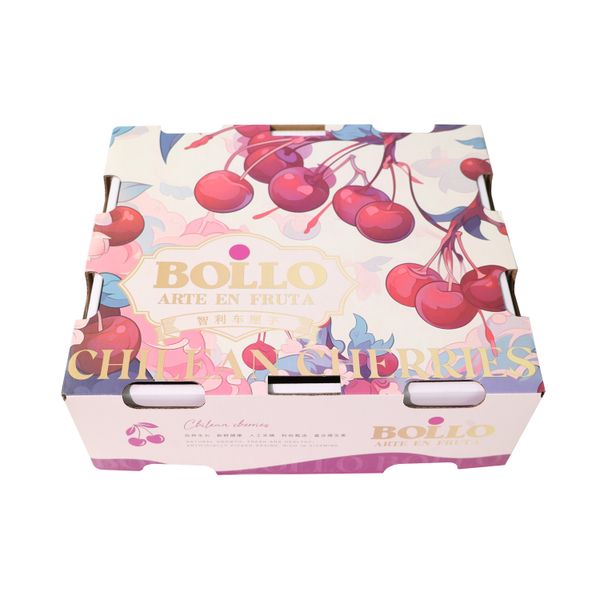 High Quality Eco-Friendly PET Carton Food Grade Fresh Strawberry Cherry Fruit Tea Transport Box Custom Logo Printed Industrial