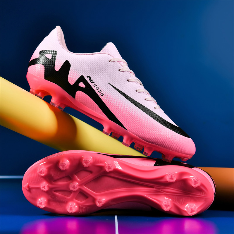 2024 Turf Indoor Soccer Shoes Football Cleats Original Superfly Futsal Football Boots Men Chaussure De Foot Pink Soccer boots