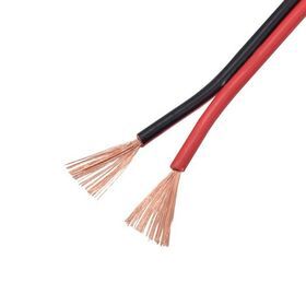 Soft copper wire pvc insulated flat flexible RVB cable red black cable