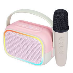 TWS Wireless Audio Dual Microphone Karaoke Speaker Microphone Integrated Machine Multi-Mode Switching Support TF Card