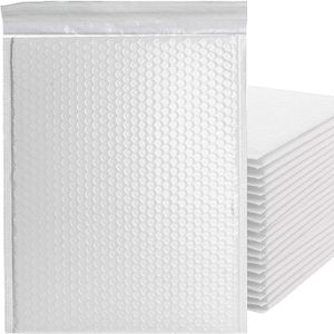 Factory custom Bubble Mailers, 6 x 9 Inch, White Poly Mailers, Padded Envelopes, Shipping Envelopes, Water Resistant, Self Seal
