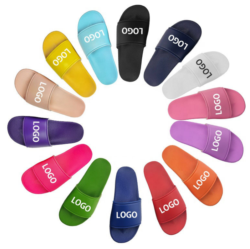 Bosirui Custom designer Printed Slides And Slippers Customize Your Own Footwear EVA soft flip flops Mens bathroom unisex slipper