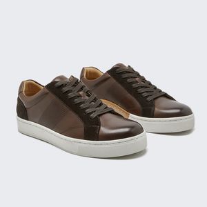 Chinese Luxury Custom Leather Gents Sport Shoes For Men Sneakers