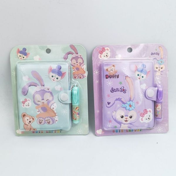 Children's cartoon cute small notebook student pocket portable with pen notepad kindergarten prize book