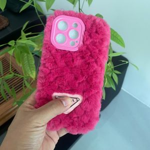 Stylish plush luxury phone case  for iphone14  15  plus  wintertime DESIGNERS   phone cover  for 13 12 promax  Women's phone bag