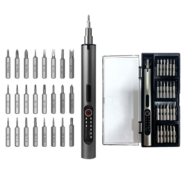 2024 25-in-1 Automatic Cordless Electric Screwdriver Tool Set Rechargeable Battery Powered DIY Grade Product Power Screw Drivers