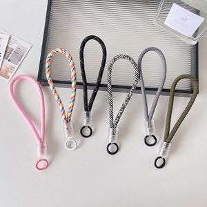 Wholesale Custom Short Nylon Lanyard Polyester Cell Phone Accessories mobile phone straps Keychaim for mobile phones
