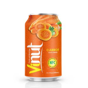 VINUT 330ml Sugar-Free Carrot Juice Low Calorie Custom Private Label HALAL certified BRC OEM/ODM Apple Wholesale Suppliers