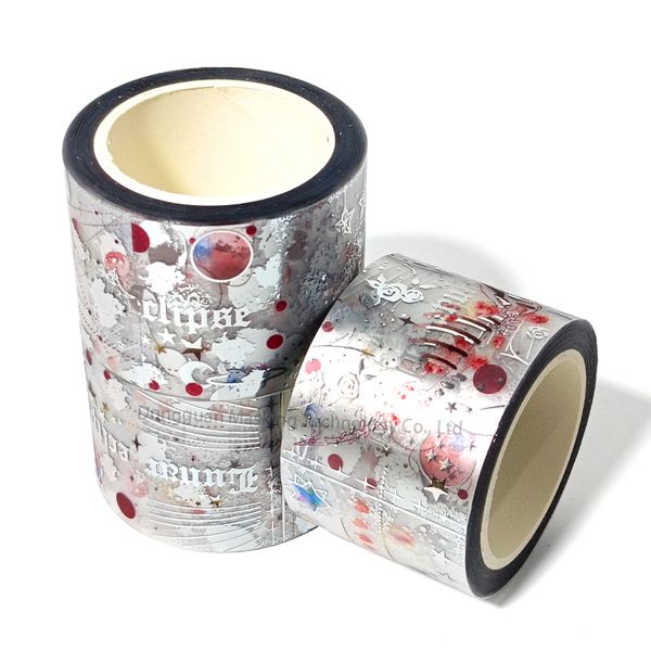 Wholesale Manufacturer Japanese Paper Adhesive Tape  Custom Printing Cute Kawaii  Pet Silver Washi Tape