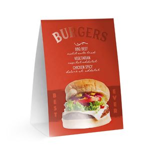 Custom size Table  Restaurants Price Menu Tents for holder