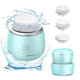 Private Label 2023 Water Proof Facial Scrubber  Cleanser Cleansing Brush Lymphatic Face Handheld Exfoliating Brush