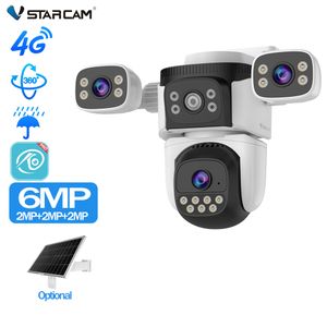 CG621SR 4G three camera in one human tracking intelligent color night vision IP66  two-way audio zero blind spots camera