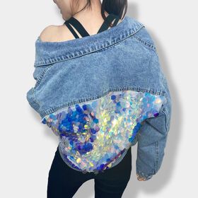 New Arrivals Sequined Fabric Short Women's Plus Size Jackets Girls' Clothing Plus Size Coats