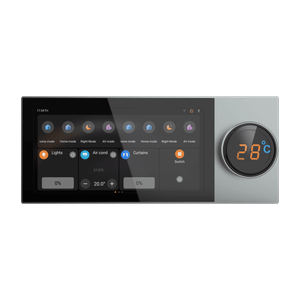 New KNX 6 inch Touch Panel with Knob Screen for KNX EIB System Support 20 Scenes 52 Devices for KNX Smart Home Building