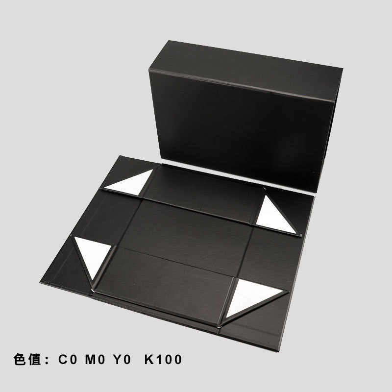 Luxury Clothing Packaging Foldable Wedding Dress With Ribbon Gift Matte Black Magnet Apparel Garment Corrugated Cardboard Box