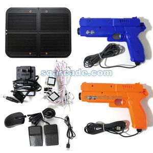 Arcade Shooting Game Gun Case Spare Parts WK Light Gun PC Kit With Host Two Guns Power Supply Simulator Machine